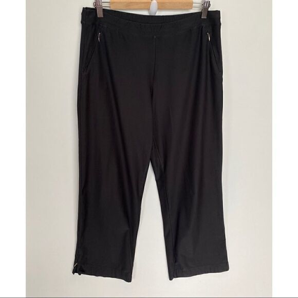 Lucy Black Mid Weight Wide Leg Pants Verstile - Picture 2 of 8